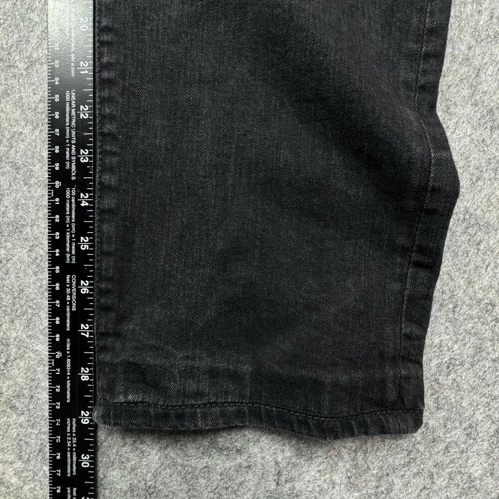 True Religion Geno Relaxed Slim Jeans Mens 42x30 Black Biker Cargo Denim Pants